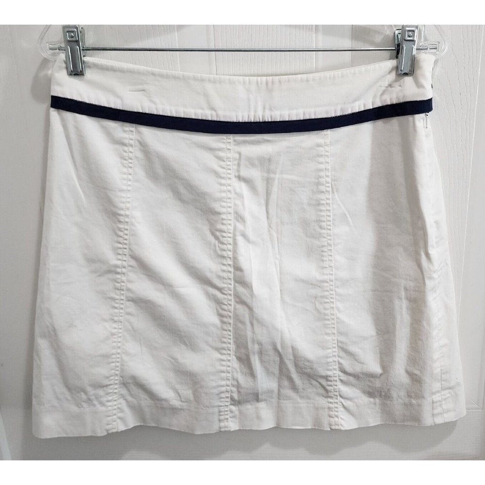 Ralph Lauren Golf Women's Skort Skirt Stretch Pockets Zip Solid White Size 8